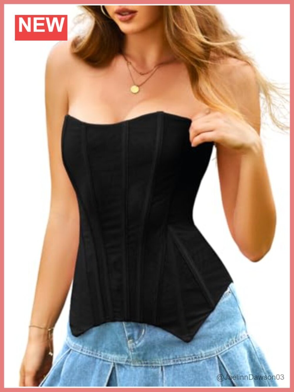 Women Sexy Sheer Mesh Corset Top Strapless Bustier Club Party Longline